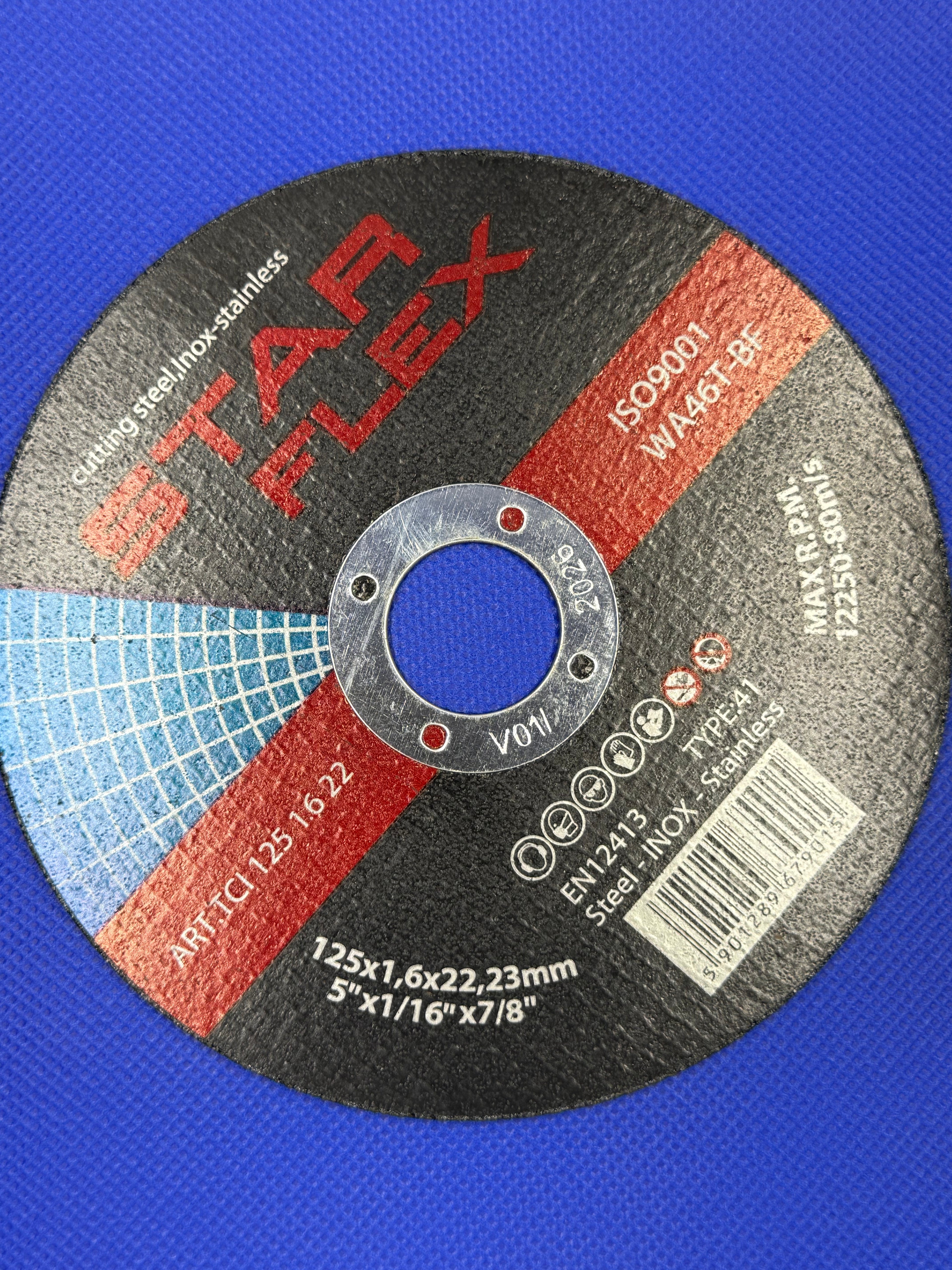 Disc de taiere 125 x 1,6 x 22,23 mm (5" x 1/16" x 7/8")